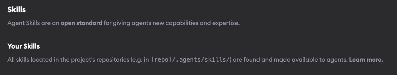 Skills section of Project Settings showing repo-defined skills guidance and Superconductor-provided skill toggles including Granola